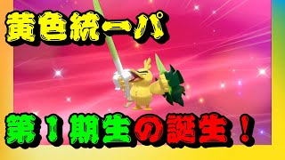 【ムンボ色違い黄色統一パ】第１期生の誕生！！【ポケモン剣盾：色違い】　#ポケモン剣盾　#色違い　#統一パ