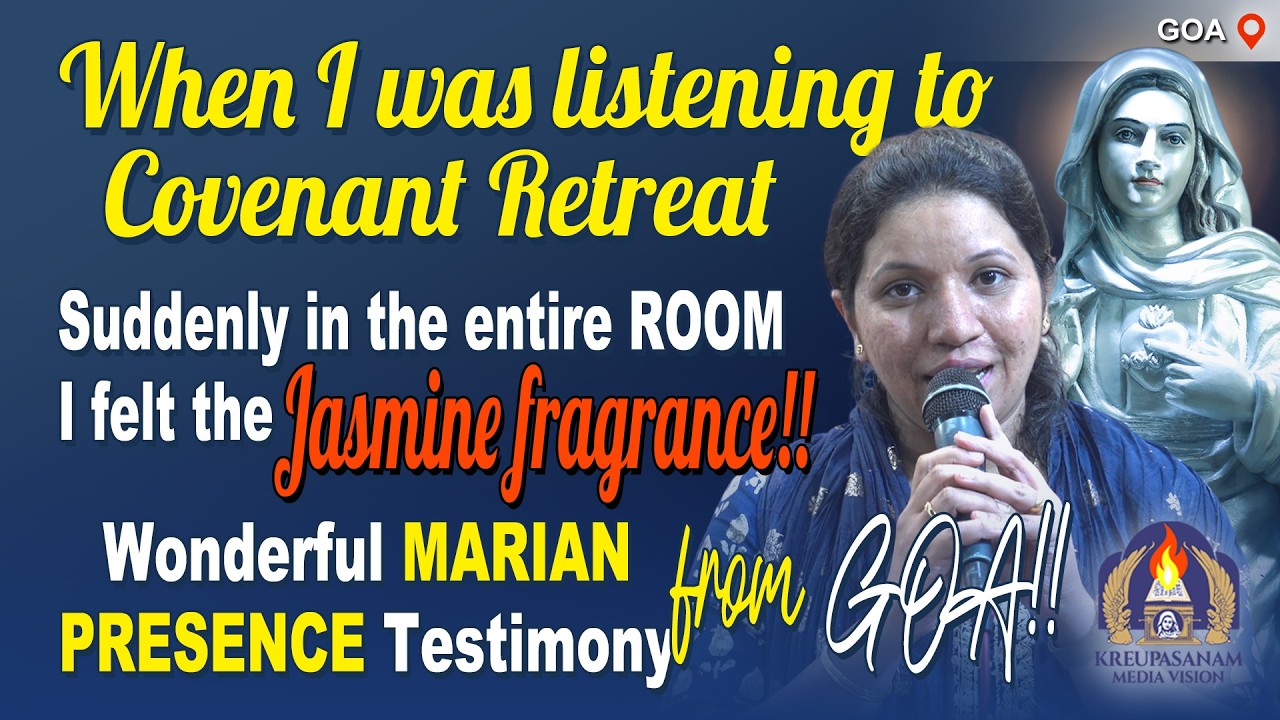 When I was listening to Covenant retreat Suddenly in the entire room I felt the Jasmine fragrance!!