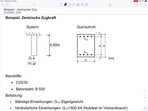 Solid construction 1 - Example 1 Tension bar