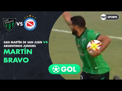 Martín Bravo (2-3) San Martín SJ vs Argentinos Juniors | Fecha 23 - Superliga Argentina 2018/2019