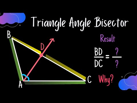 Angle Bisector Theorem - Easy Explanation (Triangle)