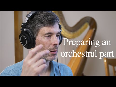 How to prepare an orchestral harp part , featuring "Capriccio Espagnol"
