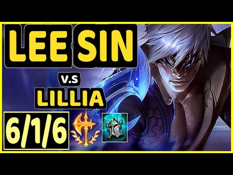 JANKOS (LEE SIN) vs LILLIA - 6/1/6 KDA JUNGLE GAMEPLAY - EUW Ranked GRANDMASTER