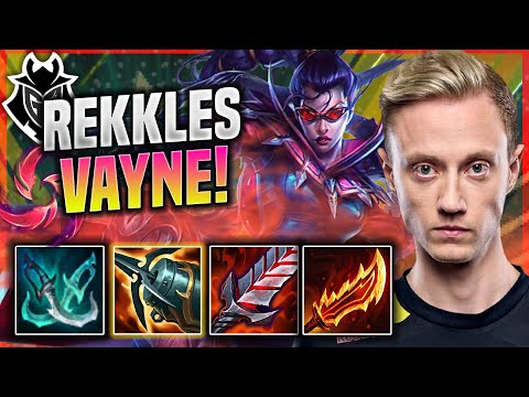 REKKLES IS INSANE WITH VAYNE IN SOLOQ! - G2 Rekkles Plays Vayne ADC vs Ezreal! | Patch 11.14