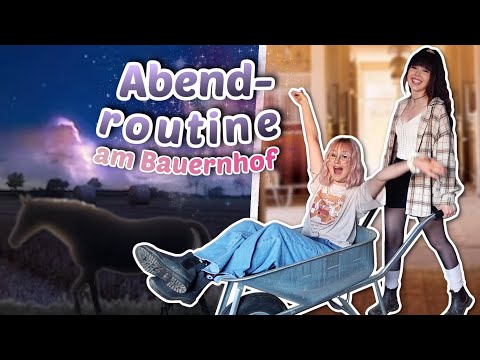 Abendroutine am Bauernhof mit Pferden 🌙 | ViktoriaSarina