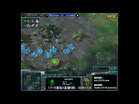 RoX.KIS.Dimaga vs V.A_xiaOt Game 1 on Lost Temple - Quarter-Finals 17173.com Starcraft 2 World Cup