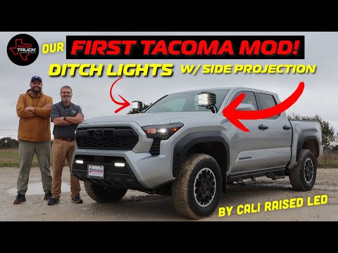 OUR FIRST TACOMA MOD - Ditch Light Kit by Cali Raised LED | Full Review + Install