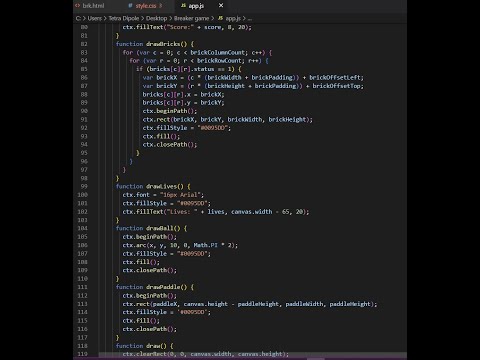 Brick Breaker Game How To Code And Develop Game Using Html Css Javascript Source Code Available
