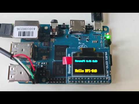 BPI-M4 Berry control oled module via spi wiringpi contro
