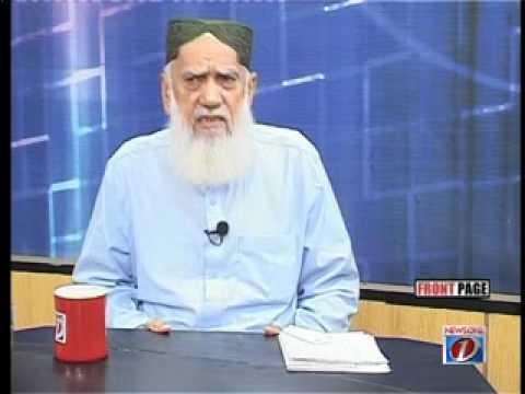 Mir Hassaan-ul-Haidri Chandio interview in TV1 news programme "Front Page" with Sajjad Mir(Part-1)