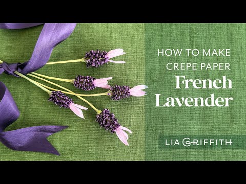 How to Make Crepe Paper French Lavender
