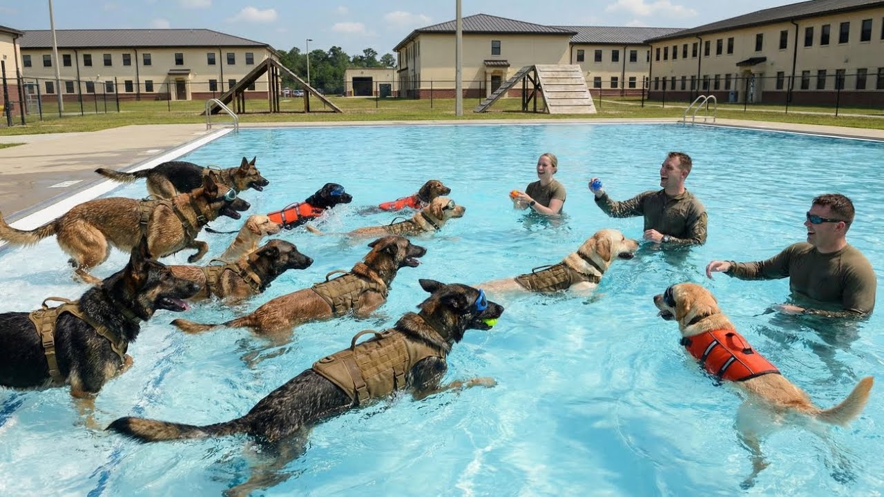 Training United States Military Working Dogs for Water Events