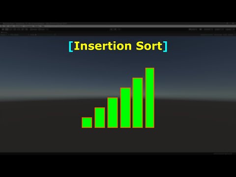Sorting An Array Using Insertion Sort C Unity Game Engine