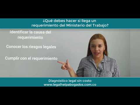 ¿Qué tengo que hacer si llega un requerimiento del Ministerio de Trabajo?
