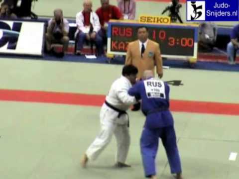 Judo 2005 Cairo: Mikhaylin (RUS) - Ikhsangaliyev (KAZ) [+100kg].