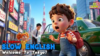 Tom's Big Tokyo Adventure! | Learn English with Family (A1 - A2)