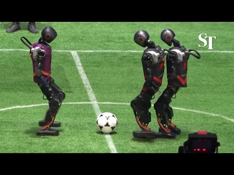 AI Powered Humanoid Robots Compete in a Soccer Tournament