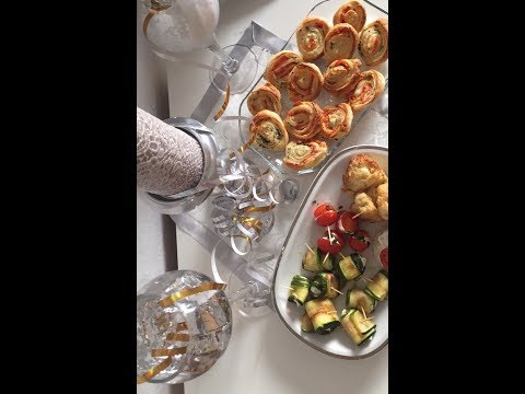 Silvestersnacks /Fingerfood/ Einfache Partysnacks mit Frischkäse