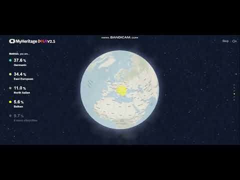 Austrian MyHeritage DNA Results, v2.5 update, now showing 10 ethnicities!