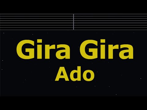 Karaoke♬ Gira Gira - Ado 【No Guide Melody】 Instrumental