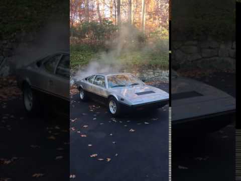 1975 Ferrari Dino 308 Gt4 warmup from cold