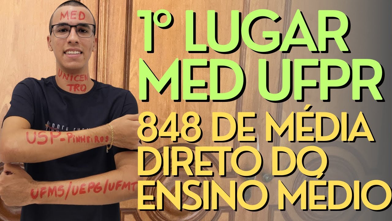 ENTREVISTA 1º LUGAR MEDICINA UFPR E 3º MEDICINA USP 2023! (DIRETO DO ENSINO MÉDIO)