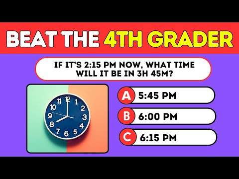 Are You Smarter Than a 4th Grader? Math Quiz for Grade 4