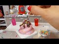 Mini Real ICE CREAM CAKE Mini Cooking Mini Food Tiny Kitchen Miniature Cooking Mini