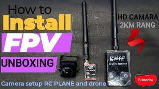 How to Install New FPV Camara#Telemetry ||Receiver (Drone or Rc plane) Unboxing and testing 🤔