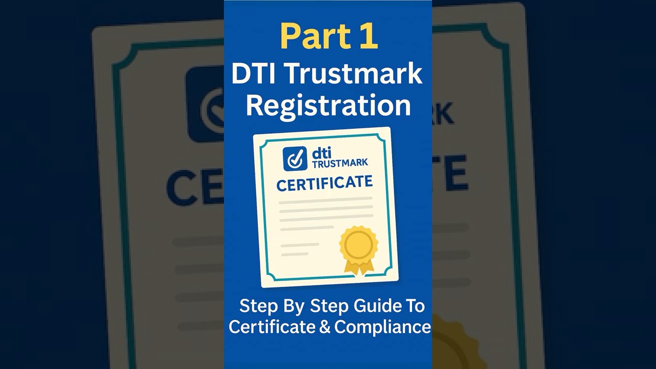 PART 1: How to Register on DTI Trustmark Certificate Step by step guide