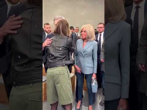 Brigitte Macron and Johnny Depp at Dior SS26 Show