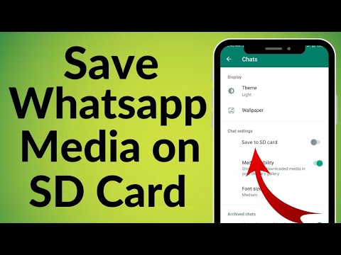 How to Save WhatsApp Media to SD Card | Change WhatsApp Default Download Location to SD Card