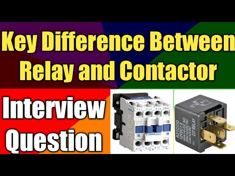 Relay vs Contactor | What is Contactor | Difference Between Relay and Contactor | Hindi