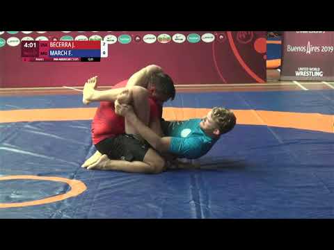 Round 1 Men's GP No-Gi - 84 kg: J. BECERRA (USA) v. E. MARCH (ARG)