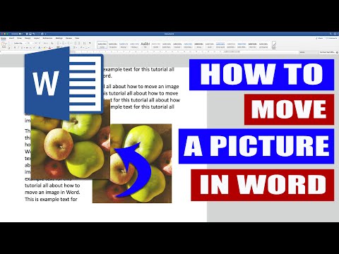 Part of a video titled In Word HOW to move a PICTURE | Move an image in WORD - YouTube