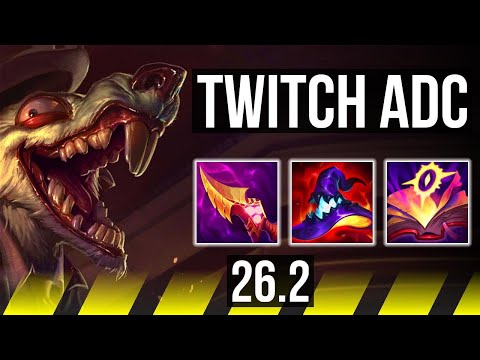 TWITCH & Leona vs VAYNE & Vel'Koz (ADC) | Good KDA: 22/1/4 | EUW Master | 26.2
