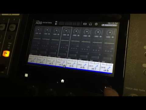 How to copy and paste channels on TF Yamaha Mixer
