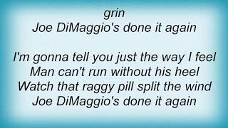 Billy Bragg - Joe Dimaggio Done It Again Lyrics
