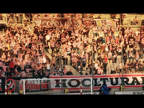 Doping kibiców Cracovii na meczu z Miedzią Legnica | 01.05.2023