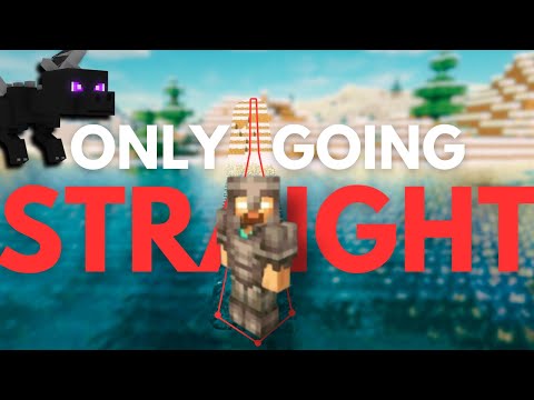 Vas Show - Can you Beat Minecraft ONLY going STRAIGHT?