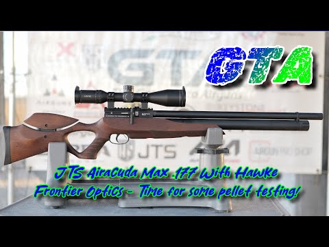 Range time fun with the JTS Airacuda Max .177 and Hawke Optics. Time for some pellet testing!