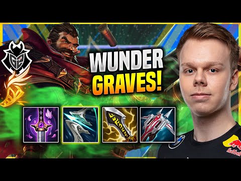 WUNDER IS SO CLEAN WITH GRAVES JUNGLE! - G2 Wunder Plays Graves JUNGLE vs Volibear! | Patch 11.18