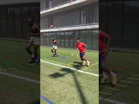 Séance avec Jacques Zoua et Aboubacar Oumarou (Internationaux Camerounais)