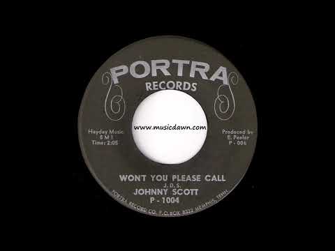 Johnny Scott - Won't You Please Call [Portra Records] R&B Soul 45 Video