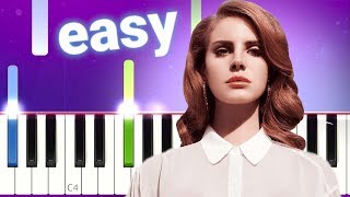 Lana Del Rey - Video Games (100% EASY PIANO TUTORIAL)