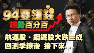 航運股、鋼鐵股大跌三成回測季線 接下來