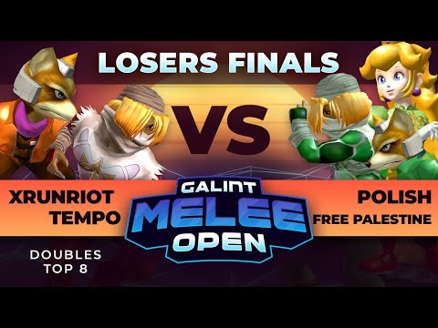 xRunRiot & Tempo (Fox, Sheik) Vs. Polish & Free Palestine (Peach, Sheik, Fox)  - Doubles Top 8 LF -