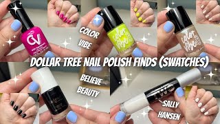✨DOLLAR TREE NAIL POLISH FINDS✨ Sally Hansen, Color Vibe & Believe Beauty (Swatches)