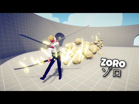 ZORO FROM ONE PIECE VS EVERY FACTION - Totally Accurate Battle Simulator TABS