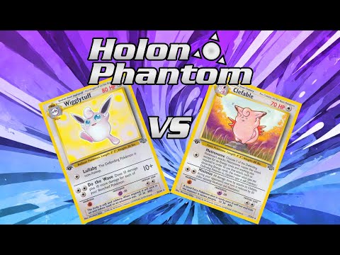 Retro Format Base Set - Fossil Pokemon TCG Battle! Wigglytuff Vs Clefable!